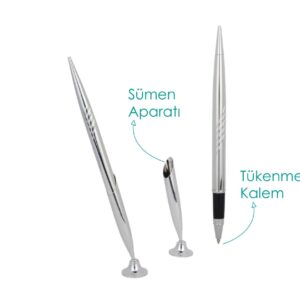 Sümen Kalemi – Altın ve gümüş renkli dolma ve tükenmez kalem
