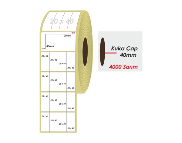 Rulo Barkod Etiket Baskı 4000 sarım