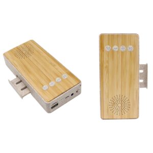 Bluetooth Hoparlör Powerbank – Bambu kaplama, çok fonksiyonlu