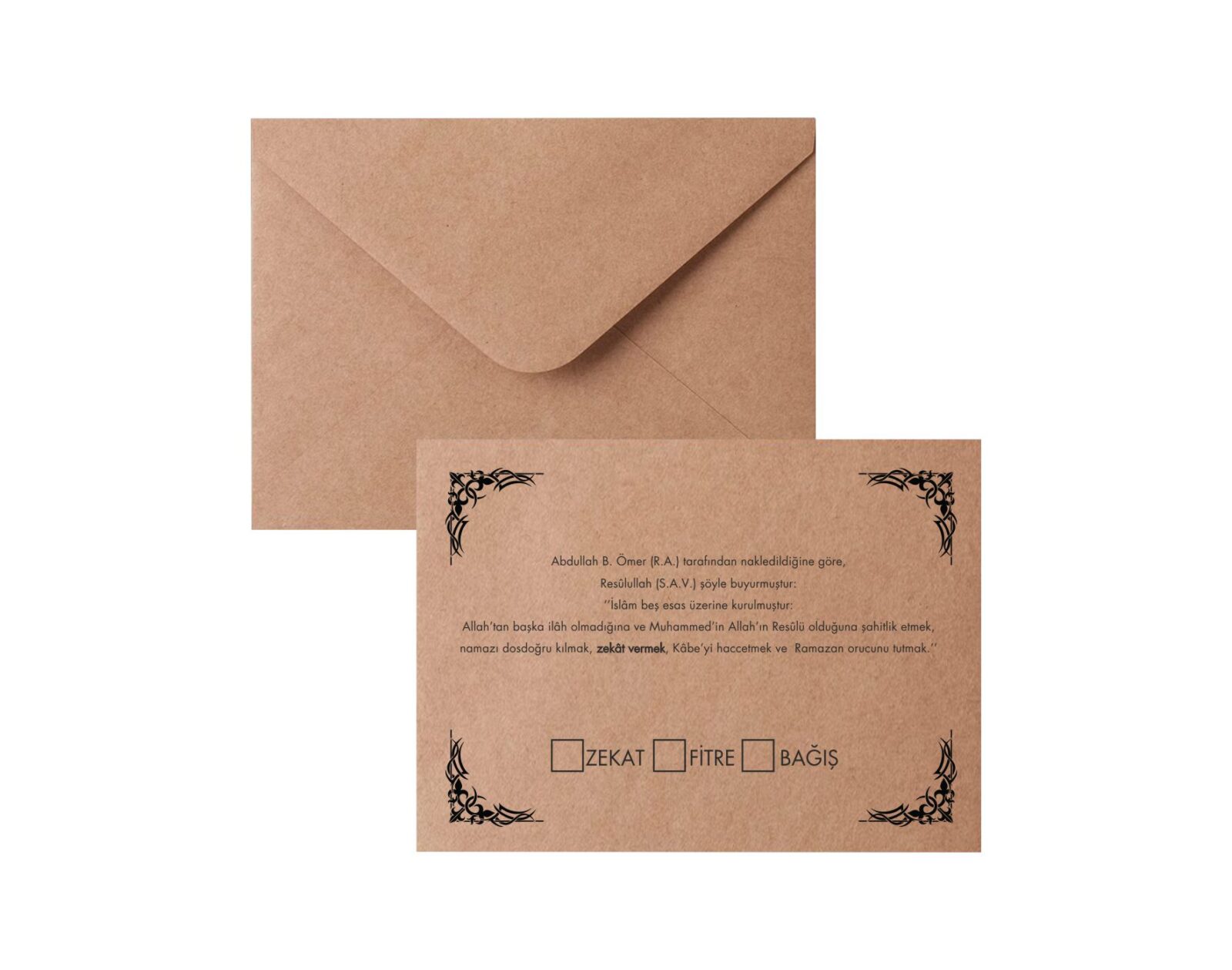 Bağış zarfı baskısı