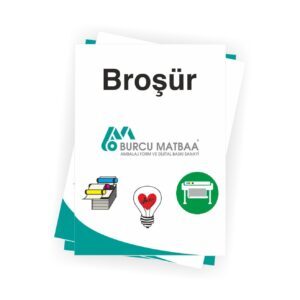 Renkli standart broşür baskısı