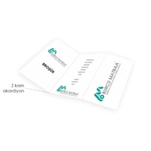 Katlanabilir kırımlı broşür baskı