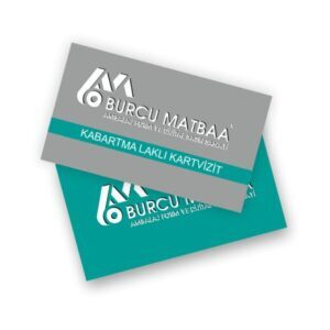 Burcu Matbaa kabartmalı kartvizit