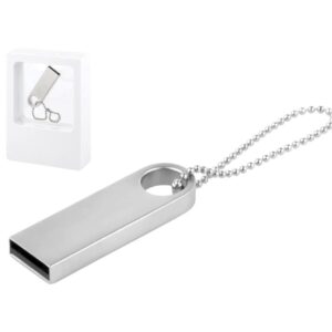 Anahtarlıklı USB Bellek – 16GB metal gövde, lazer baskı