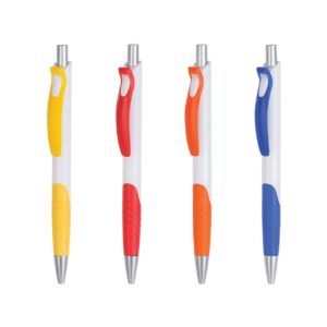 Promosyon Tükenmez Kalem – Sarı lacivert sarmal renk