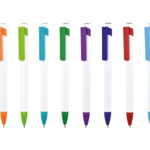 Lecce L Tükenmez Kalem – Renkli, tokalı, çevirmeli