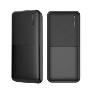 Powerbank Baskı – Plastik gövde, 15 mic USB kablo, siyah renk