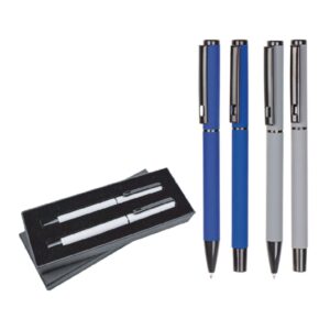 Rubber Roller Kalem Seti – Yumuşak gövde, ikili hediyelik set