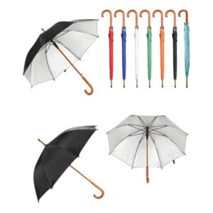 Fiberglass Şemsiye – Ahşap saplı, UV baskılı şemsiye