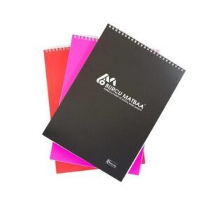 Üstten spiralli defter bloknot baskı örneği – A5 veya A4 boyut