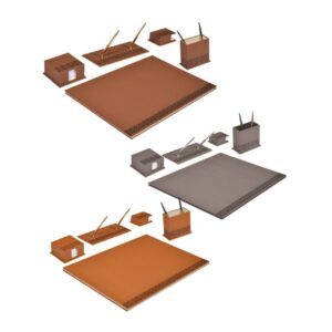 Sümen Takımı DENIM – Gri ve taba renkli 6 parça masa seti