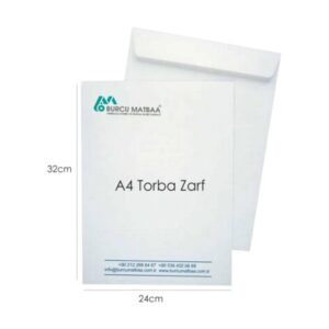 Logolu torba zarf baskısı