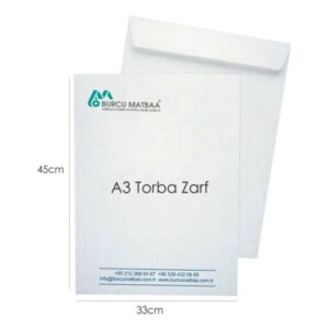 Kurumsal A3 torba zarf örneği