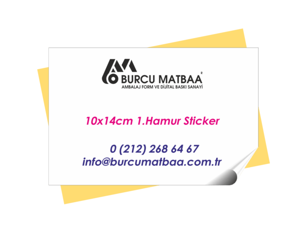 10x14cm etiket baski 1.hamur